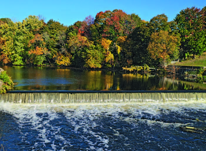 Slater Mill dam on the Blackstone River.